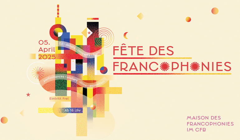 Keyvisual der Fête des Francophonies in Berlin